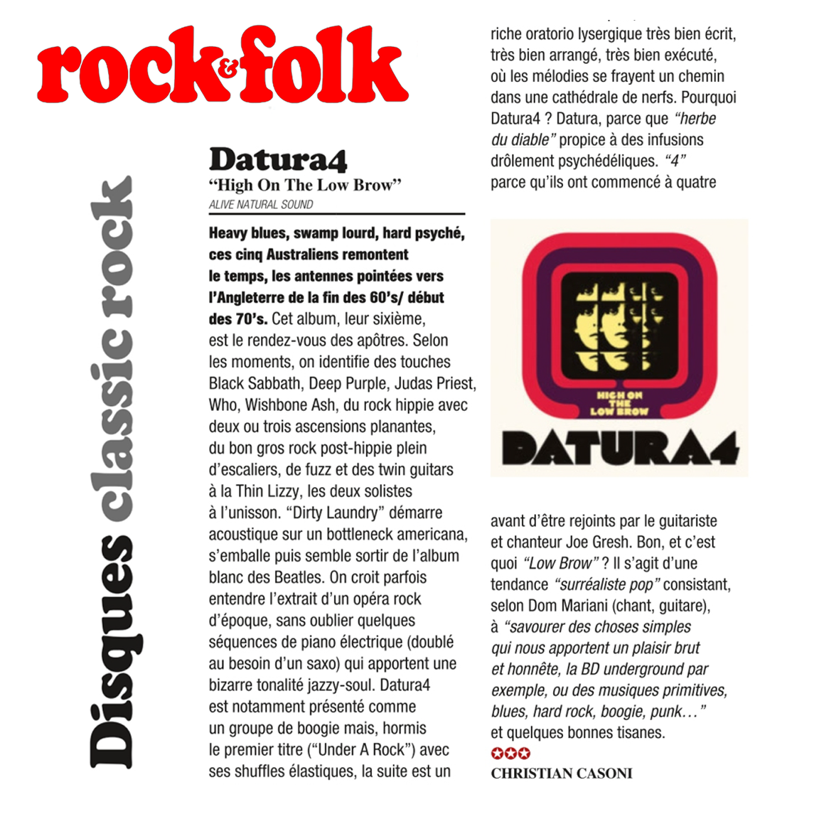 Cool review of DATURA4 