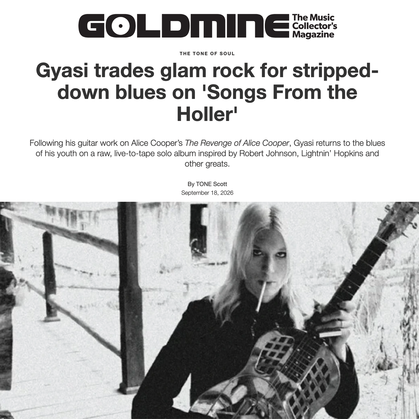 Digging Deep with GYASI : Goldmine’s In-Depth Interview and Album Review of 